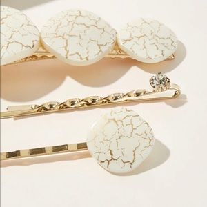 Marble Pattern Hairpin 3pcs